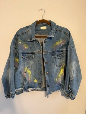 Caution To The Wind Denim Jacket in Light Blue